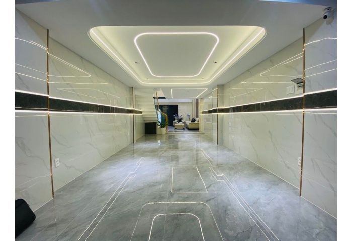 56M2, SIÊU PHẨM 5 TẦNG, NHÀ MỚI ĐẸP FULL NỘI THẤT, HẺM XE TẢI, XE HƠI NGỦ TRONG NHÀ, NỞ HẬU